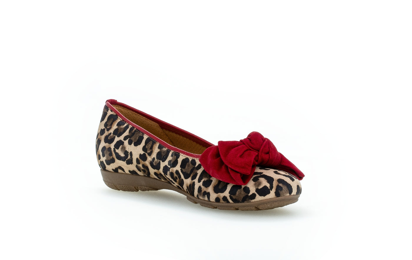 GABOR - 44.163.35 FLAT POMP - RED LEOPARD