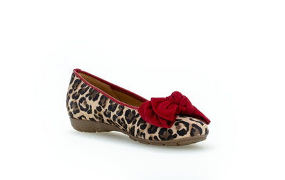 GABOR - 44.163.35 FLAT POMP - RED LEOPARD