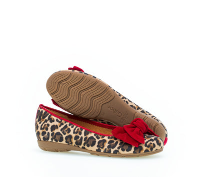 GABOR - 44.163.35 FLAT POMP - RED LEOPARD