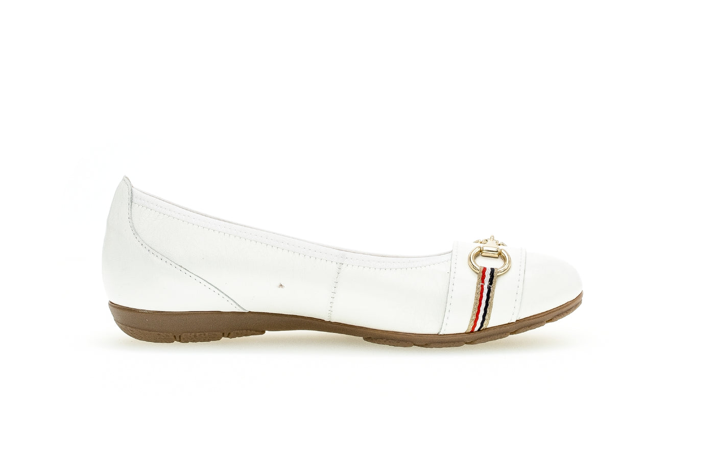 GABOR - 44.165.21 FLAT POMP - WHITE