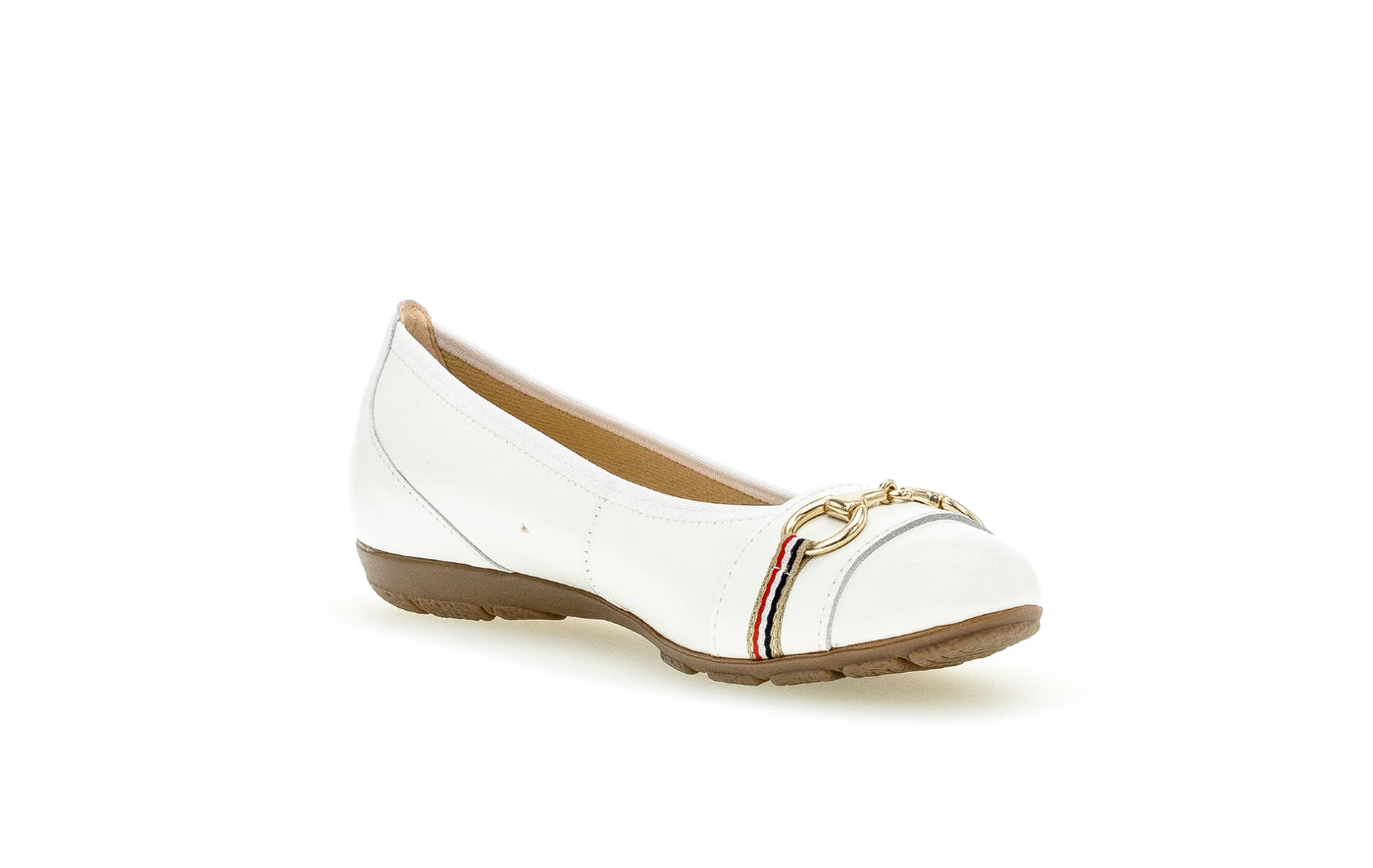 GABOR - 44.165.21 FLAT POMP - WHITE