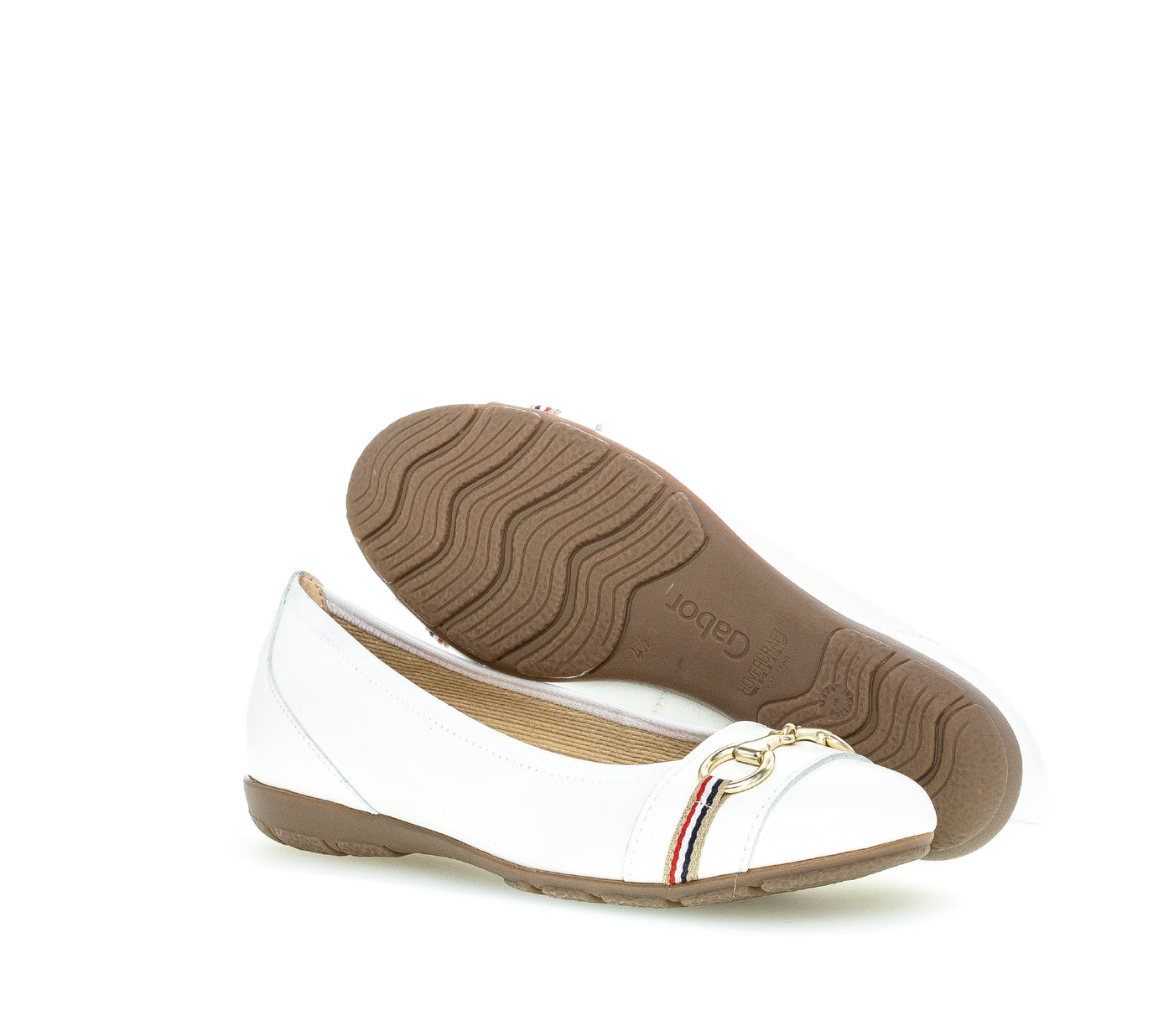 GABOR - 44.165.21 FLAT POMP - WHITE