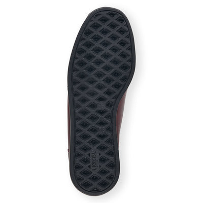 RIEKER - 44265-35 TEX FLAT ZIP COMFORT SHOE - WINE