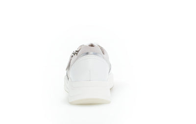 GABOR - 46.308.83 FASHION LACED TRAINER - WHITE SNAKESKIN