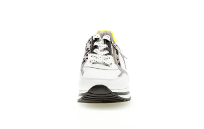 GABOR - 46.525.51 LACED FASHION TRAINER - WHITE/SILVER