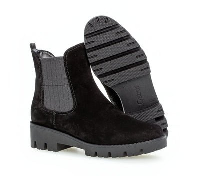 GABOR - 52.771.47 ANKLE BOOT - BLACK SUEDE