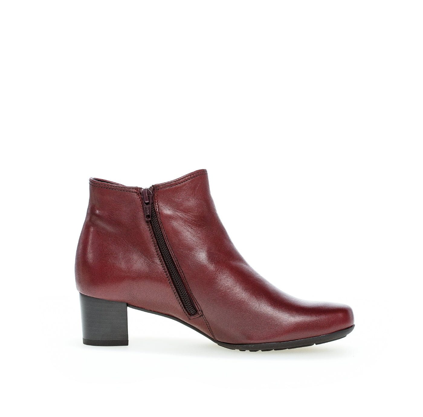 GABOR - 52.827.58 LOW HEEL ANKLE BOOT - WINE