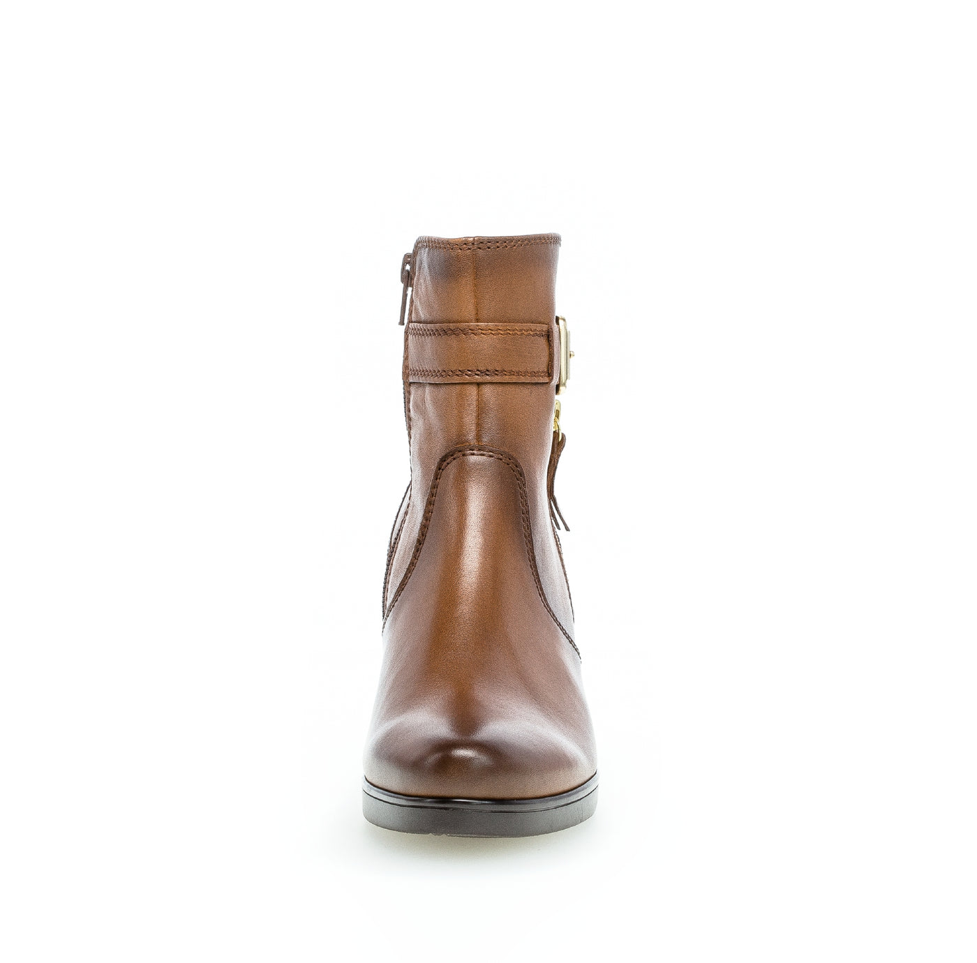 GABOR - 52.863.52 HI HEEL BOOT - TAN LEATHER