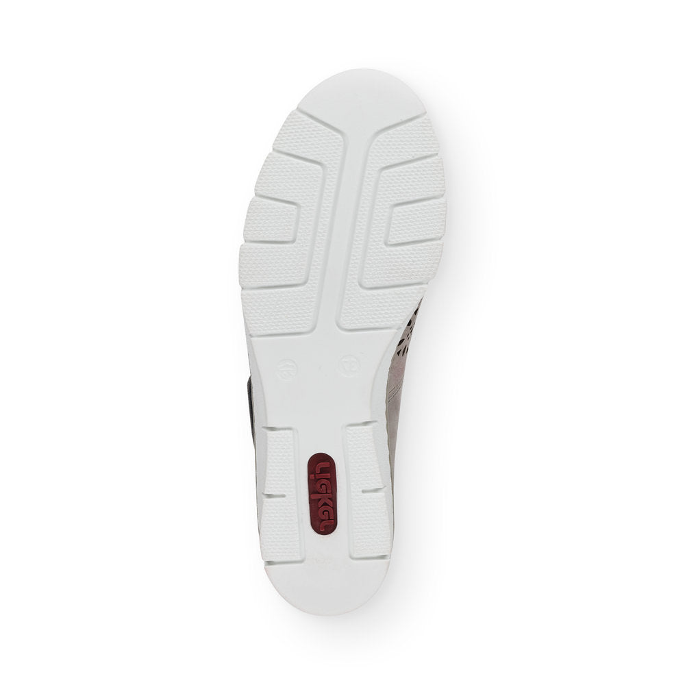 LDS STRAP WEDGE SHOE - GREY