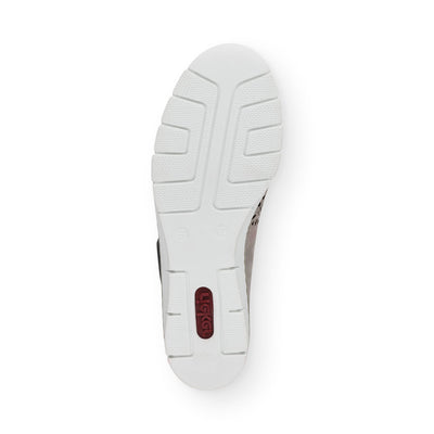 LDS STRAP WEDGE SHOE - GREY