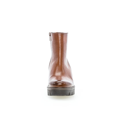 GABOR - 54.780.24 MEDIUM WEDGE BOOT - TAN LEATHER