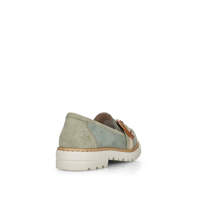 RIEKER - 54864-52 FLAT FASHION LOAFER - GREEN