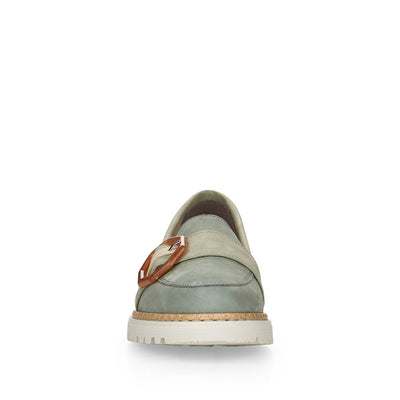 RIEKER - 54864-52 FLAT FASHION LOAFER - GREEN