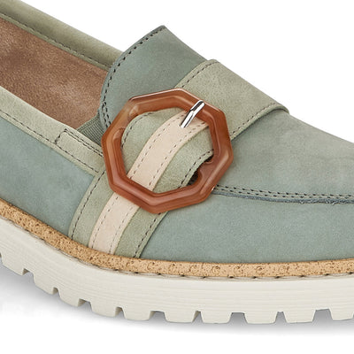 RIEKER - 54864-52 FLAT FASHION LOAFER - GREEN