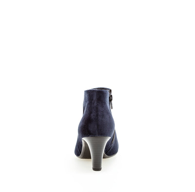 GABOR - 55.850.46 MEDIUM HEEL ANKLE BOOT - NAVY NUBUCK