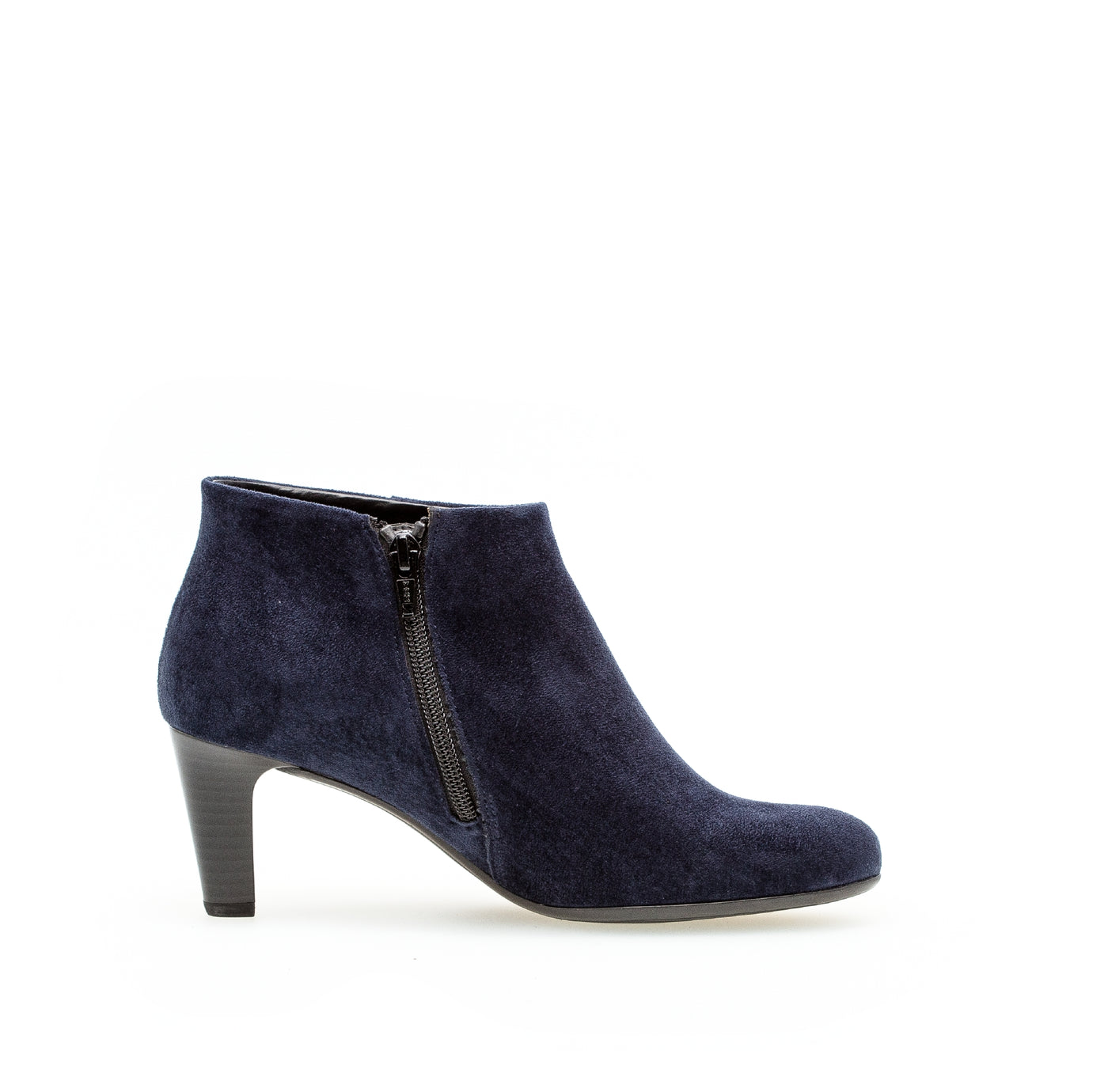 GABOR - 55.850.46 MEDIUM HEEL ANKLE BOOT - NAVY NUBUCK
