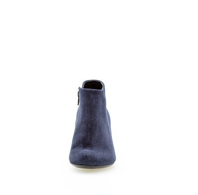 GABOR - 55.850.46 MEDIUM HEEL ANKLE BOOT - NAVY NUBUCK