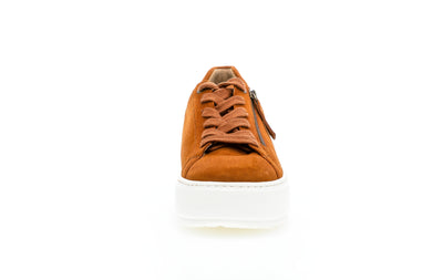 GABOR - 56 498 42 LACED CASUAL SHOE - TAN SUEDE