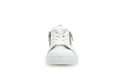 GABOR - 63.334.21 LACED TRAINER - WHITE LEATHER