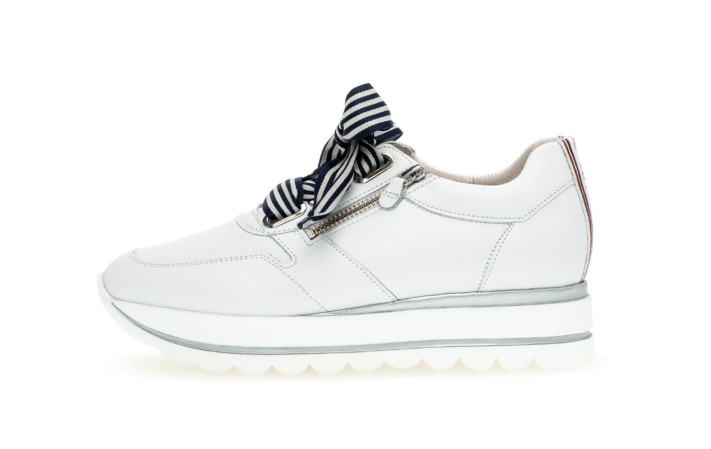 GABOR - 63.412.21 LACED FASHION SHOE - WHITE/NAVY