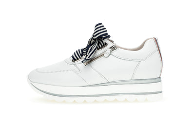 GABOR - 63.412.21 LACED FASHION SHOE - WHITE/NAVY