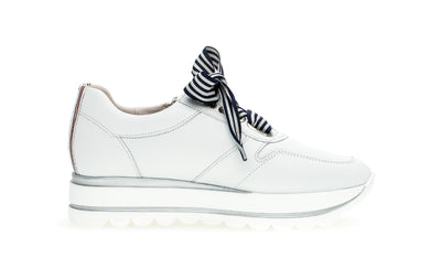 GABOR - 63.412.21 LACED FASHION SHOE - WHITE/NAVY