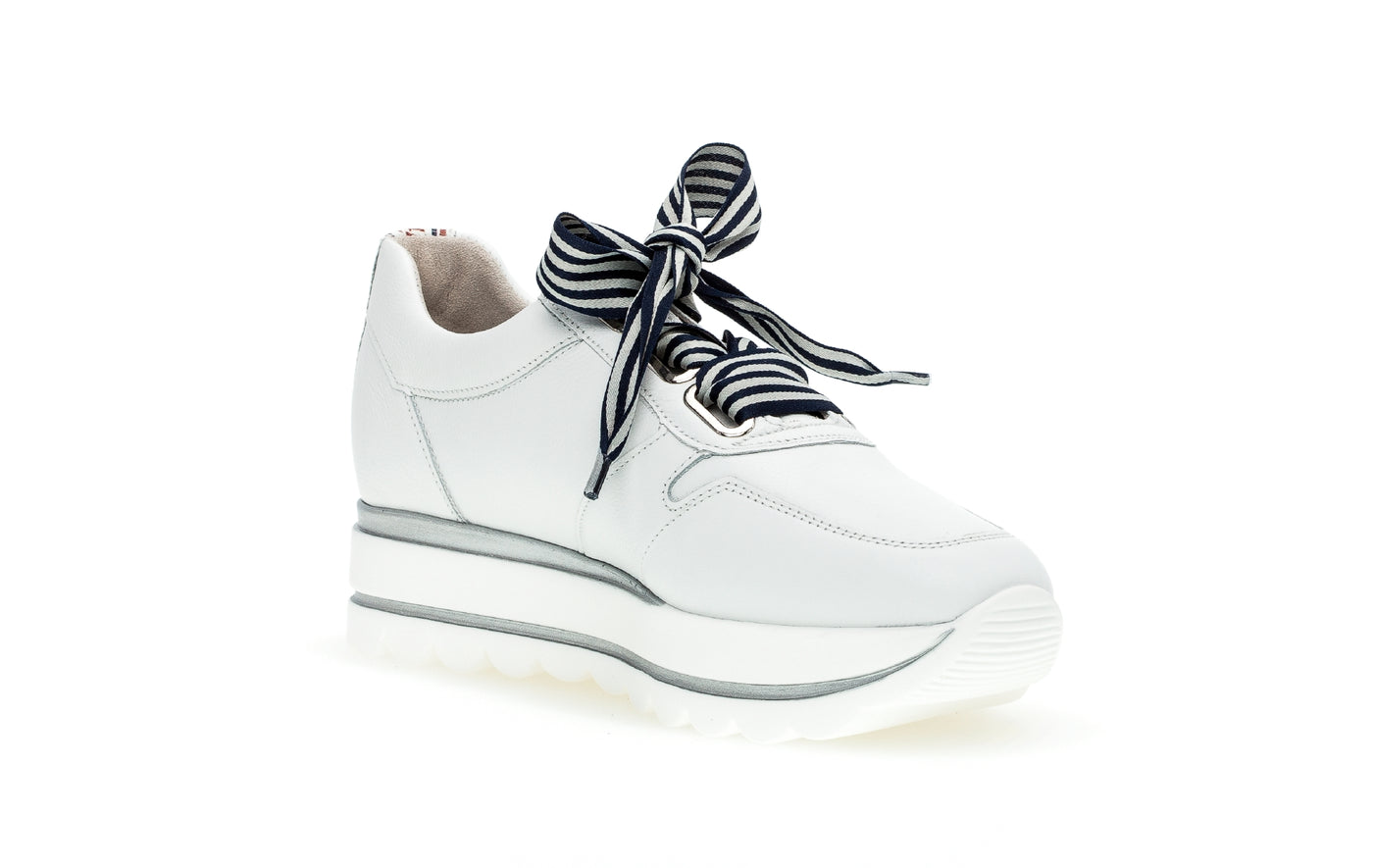 GABOR - 63.412.21 LACED FASHION SHOE - WHITE/NAVY