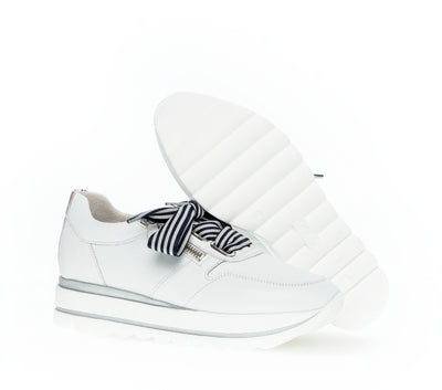 GABOR - 63.412.21 LACED FASHION SHOE - WHITE/NAVY