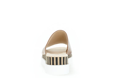GABOR - 64.663.24 WEDGE MULE - TAN LEATHER