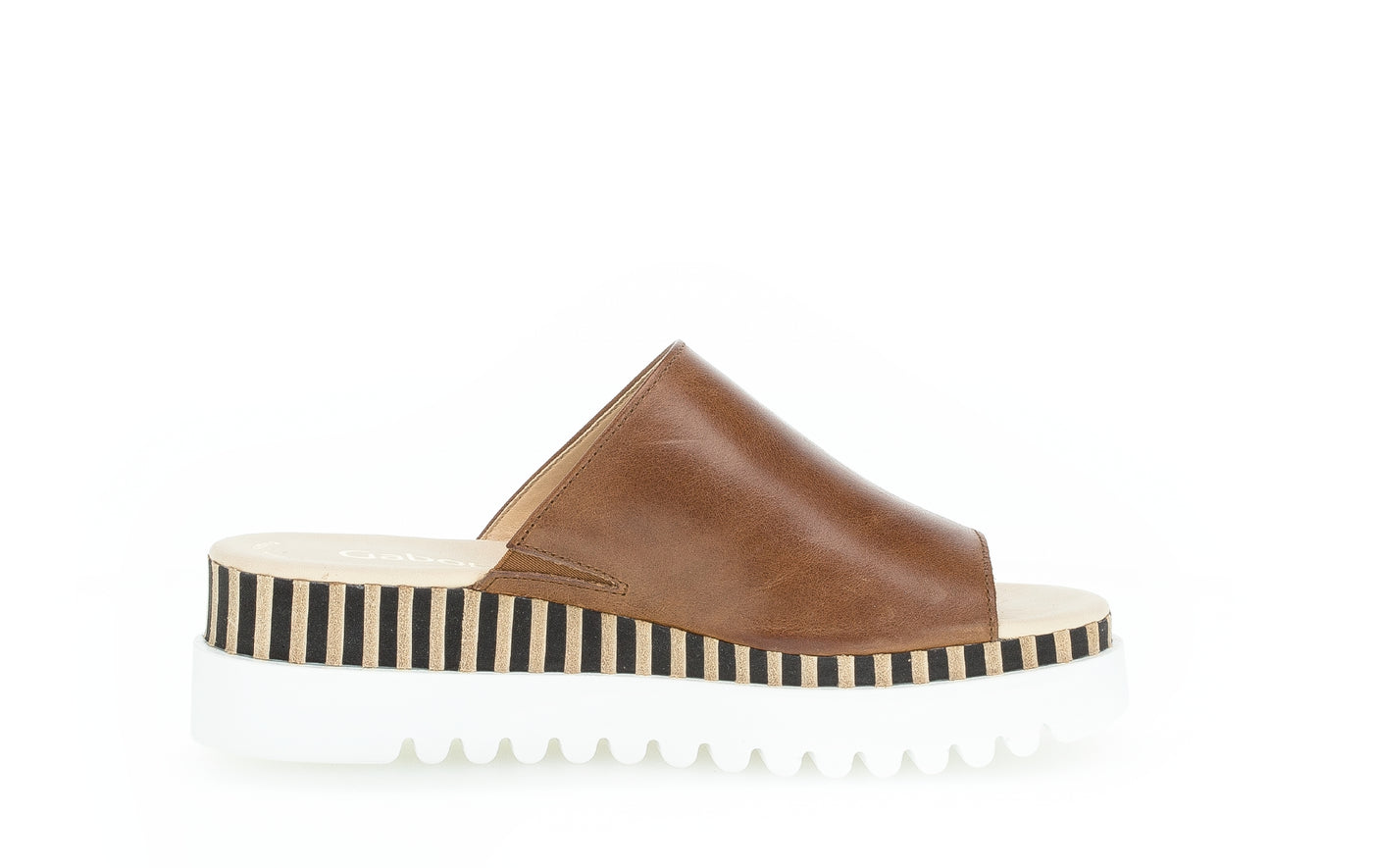 GABOR - 64.663.24 WEDGE MULE - TAN LEATHER