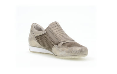 GABOR - 66.072.94 SIDE ZIP FASHION SHOE - GOLD METALLIC
