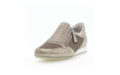 GABOR - 66.072.94 SIDE ZIP FASHION SHOE - GOLD METALLIC