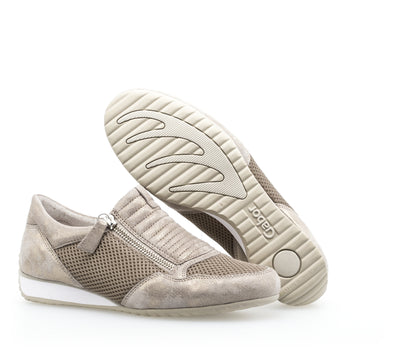 GABOR - 66.072.94 SIDE ZIP FASHION SHOE - GOLD METALLIC