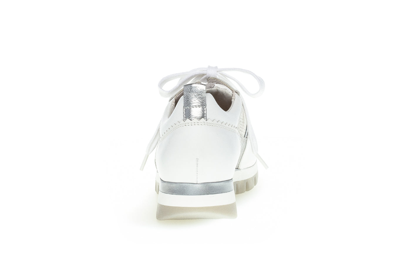 GABOR - 66.345.41 LACED FASHION SHOE - WHITE COMBI