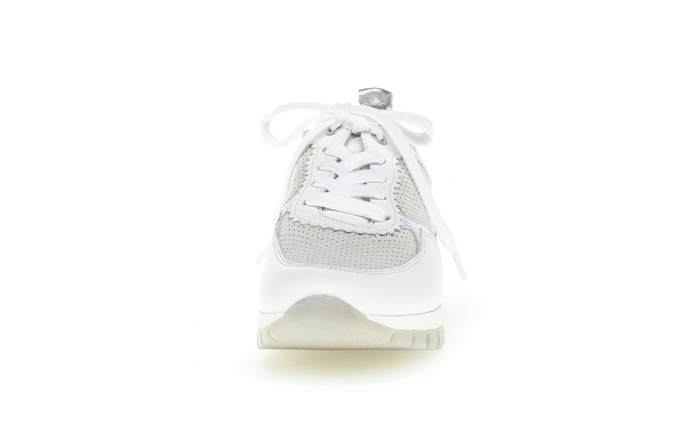 GABOR - 66.345.41 LACED FASHION SHOE - WHITE COMBI