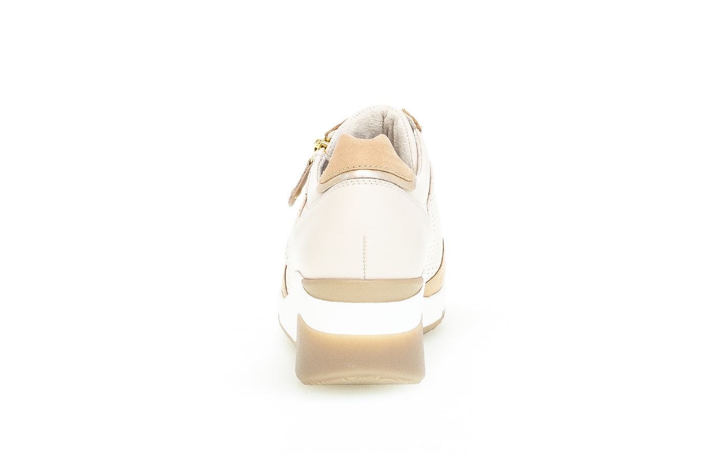 GABOR - 66.488.53 WEDGE LACED SHOE - CREAM COMBI
