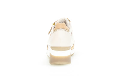 GABOR - 66.488.53 WEDGE LACED SHOE - CREAM COMBI