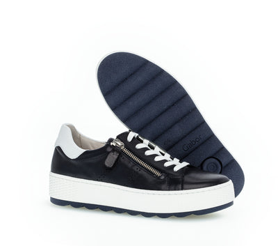 GABOR - 66.538.66 LACED FASHION SHOE - NAVY