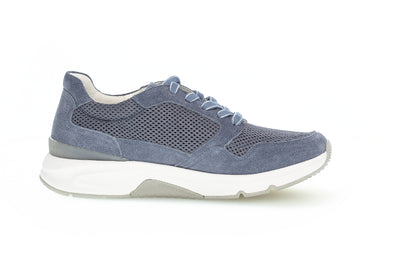 GABOR - 66.896.26 ROLLING SOFT TRAINER - BLUE SUEDE