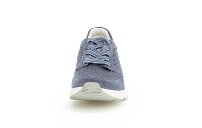 GABOR - 66.896.26 ROLLING SOFT TRAINER - BLUE SUEDE