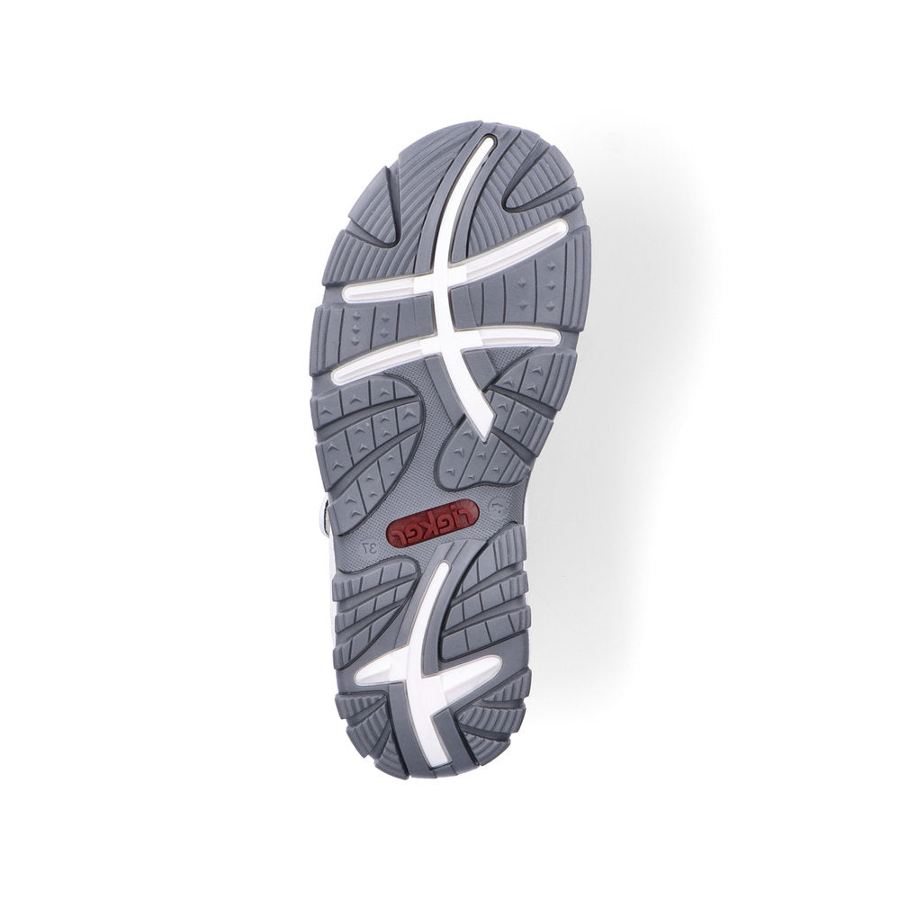 RIEKER - 68872-90 VELCRO COMFORT SANDAL - WHITE MULTI