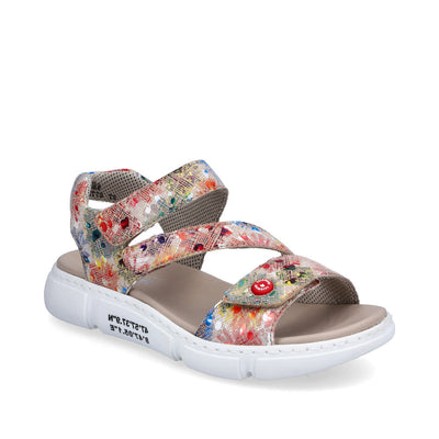 RIEKER - 68970-90 FASHION SANDAL - RED MULTI