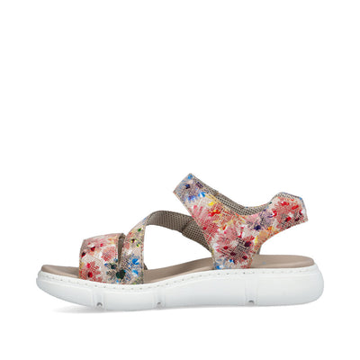 RIEKER - 68970-90 FASHION SANDAL - RED MULTI