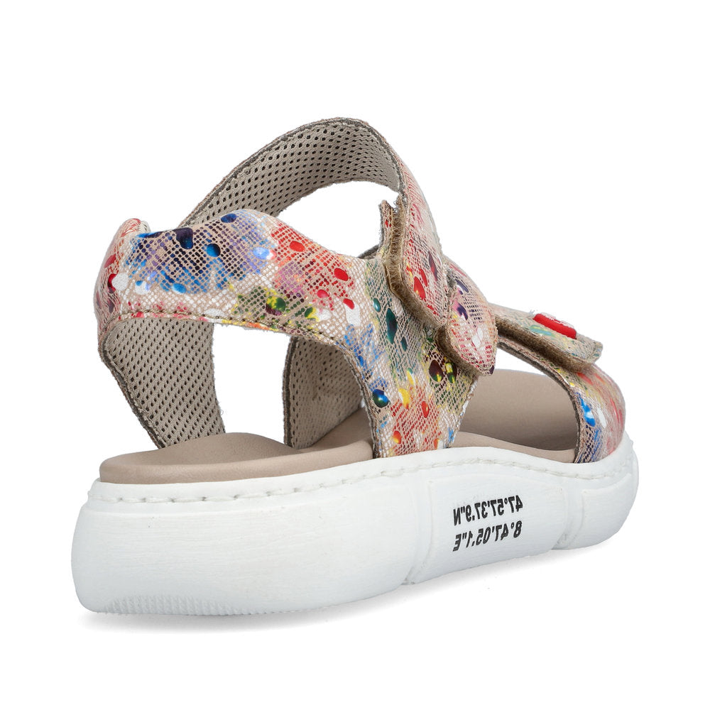 RIEKER - 68970-90 FASHION SANDAL - RED MULTI