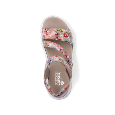 RIEKER - 68970-90 FASHION SANDAL - RED MULTI