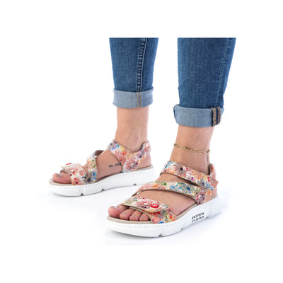 RIEKER - 68970-90 FASHION SANDAL - RED MULTI