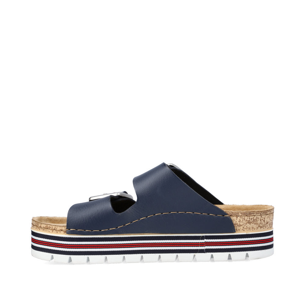 RIEKER - 69550-14 CHUNKY FASHION MULE - NAVY