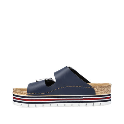 RIEKER - 69550-14 CHUNKY FASHION MULE - NAVY