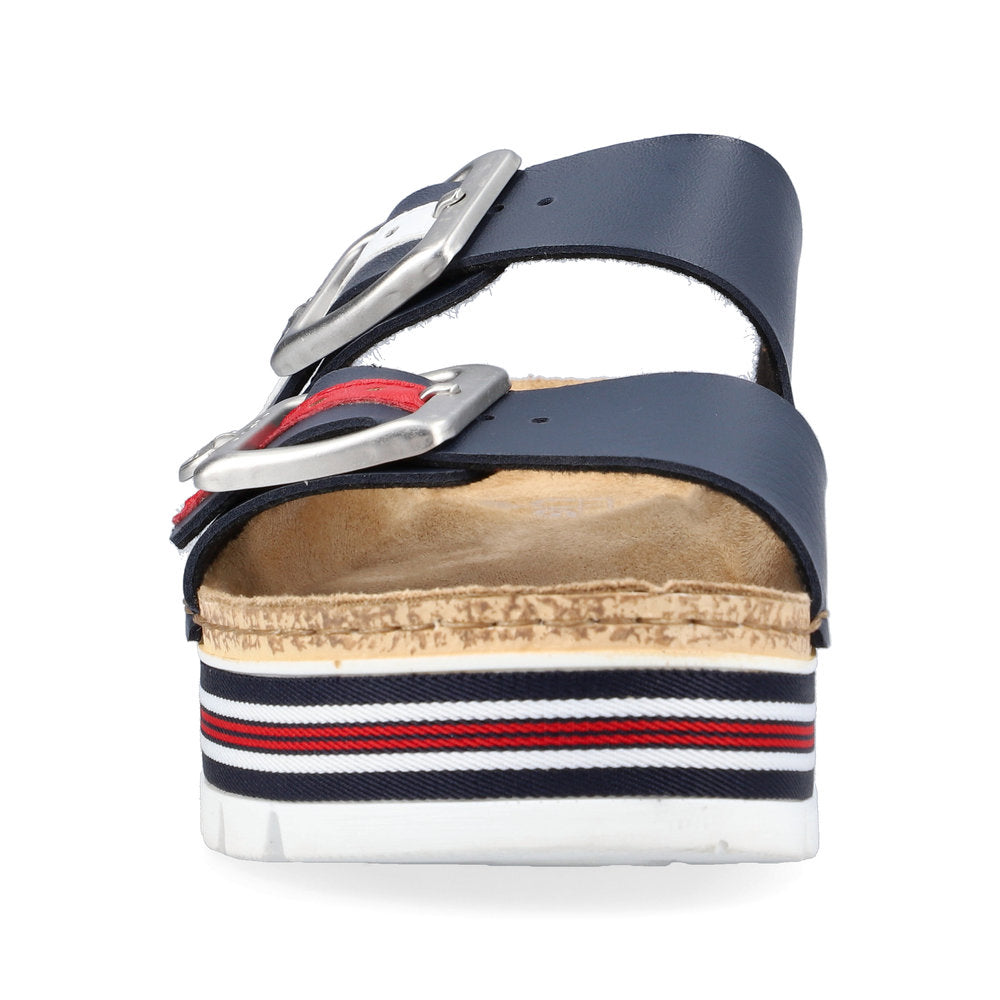 RIEKER - 69550-14 CHUNKY FASHION MULE - NAVY