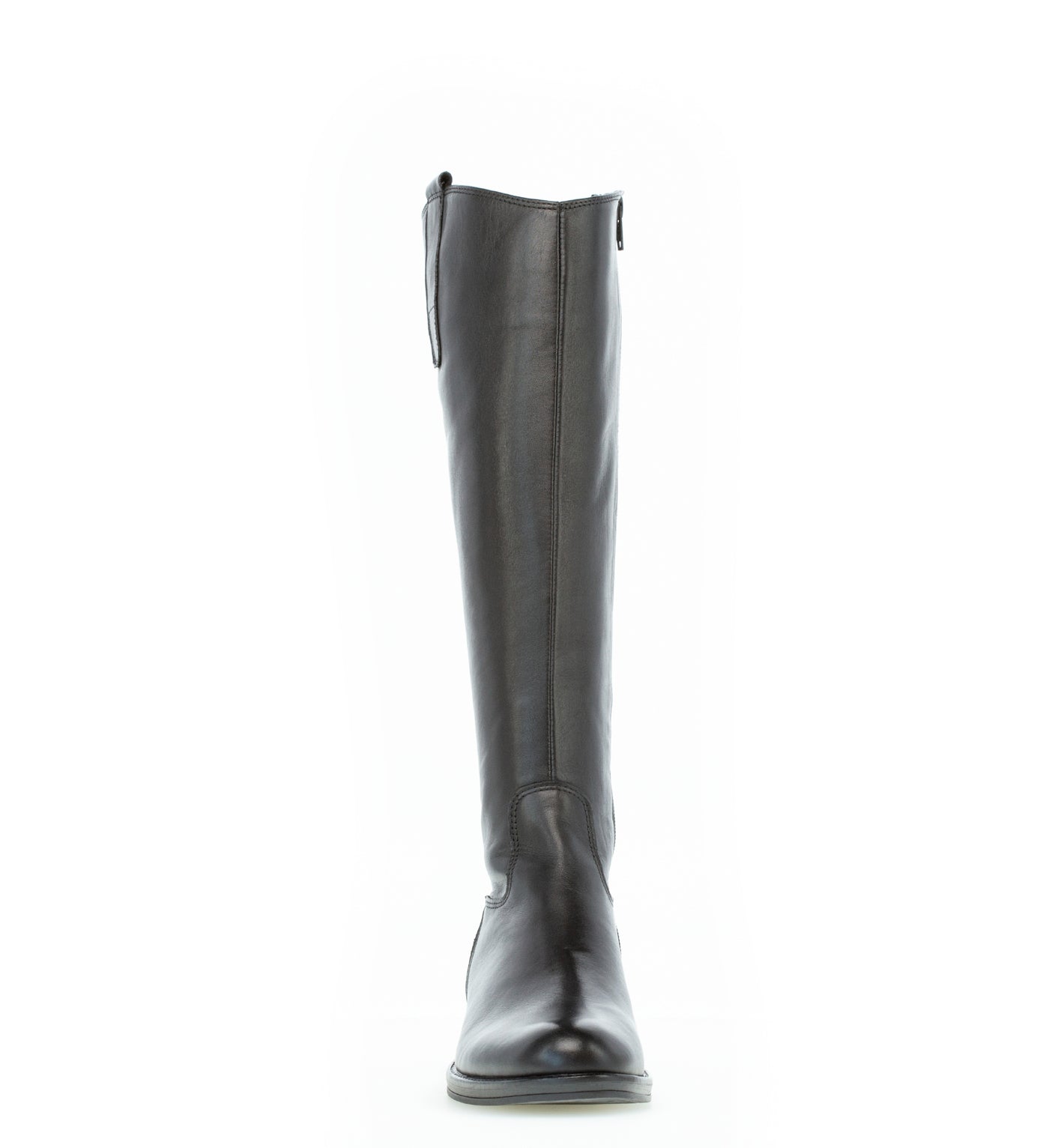 GABOR - 71.608.27 LOW HEEL LONG BOOT - BLACK LEATHER